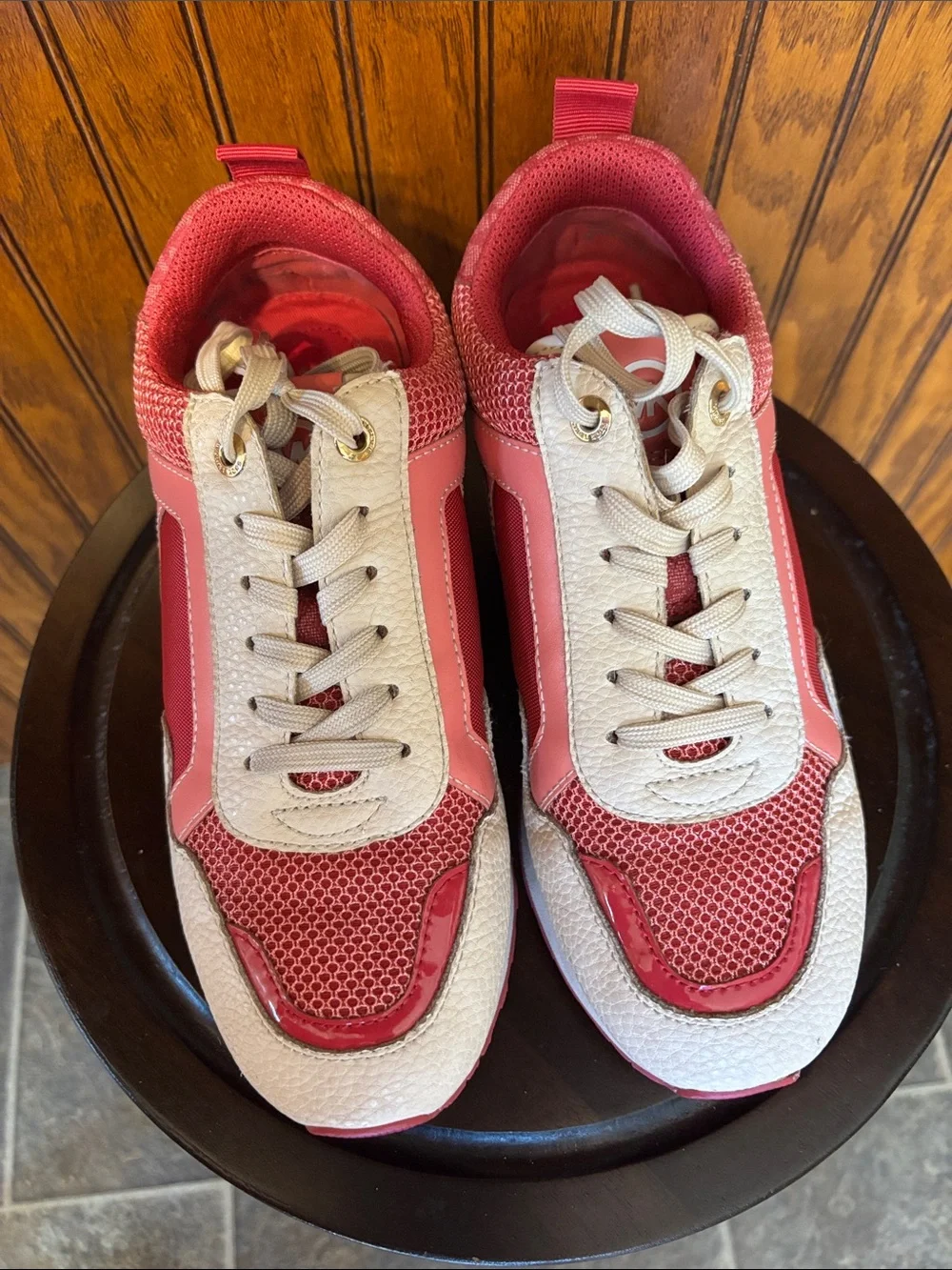 Michael Kors Women 6M Sneaker Pink and Cream Women's Sneakers -Like New